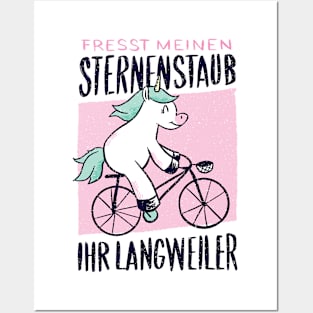 fresst meinen Sternenstaub Einhorn Posters and Art